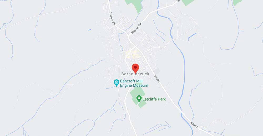 Coverage Map For Aerial Fitting in Barnoldswick