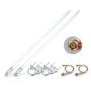 White 8dBi LoRa Antenna Bundle for Helium Hotpsot Miner Supplied by RAKwireless