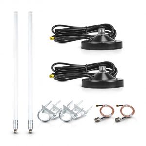 White 8dBi LoRa Antenna Bundle for Helium Hotpsot Miner Supplied by RAKwireless